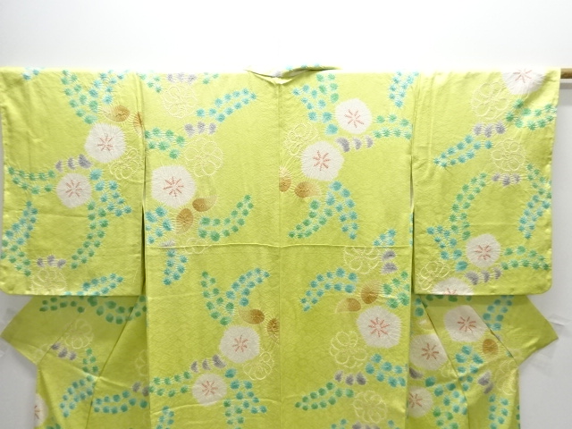  絞り 花模様小紋着物